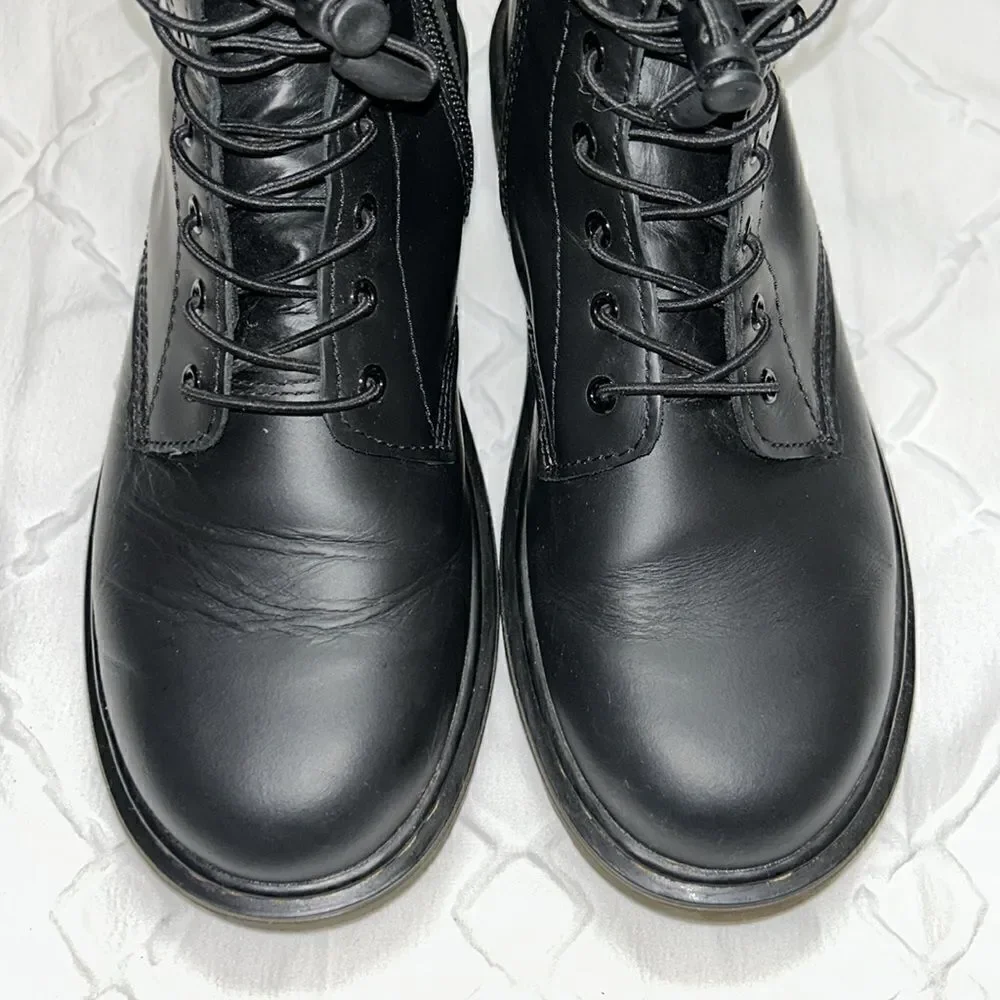 Dr Martens Black Lace Up Combat Boots(Size 5)